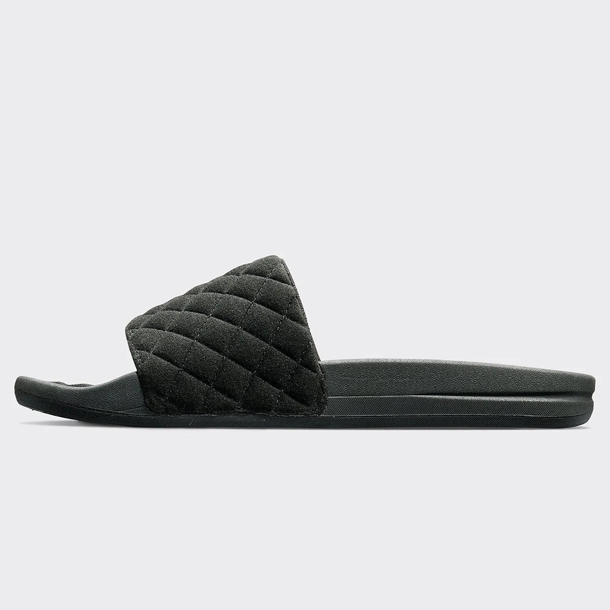 Women's Vegan Suede Lusso Slide Black