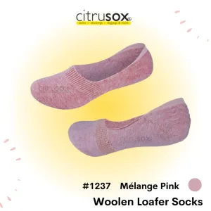 Woolen Loafer Socks with Non-slip Heel