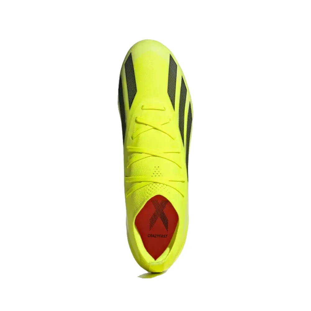 X Crazyfast Pro Firm Ground Football Shoe (Solar Yellow/Core Black/Cloud White)